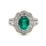 18kw emerald ring
