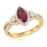 14ky ruby ring