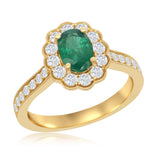 14ky emerald ring