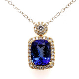 18ky tanzanite pendant