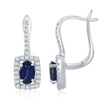 14kw sapphire earrings