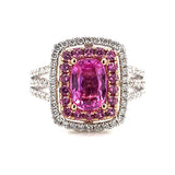 18kw r pink sapphire ring