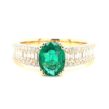 18ky emerald ring