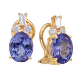 14ky tanzanite earrings