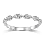 Marquise Frame Diamond 1/6 Ctw Wedding Band