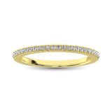 14K Yellow Gold 1/6 Ct.Tw. Diamond Stackable Band