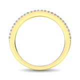 14K Yellow Gold 1/6 Ct.Tw. Diamond Stackable Band