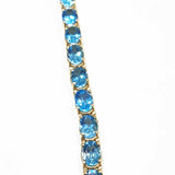 14kt Gold Bracelet with Blue Topaz 28cts